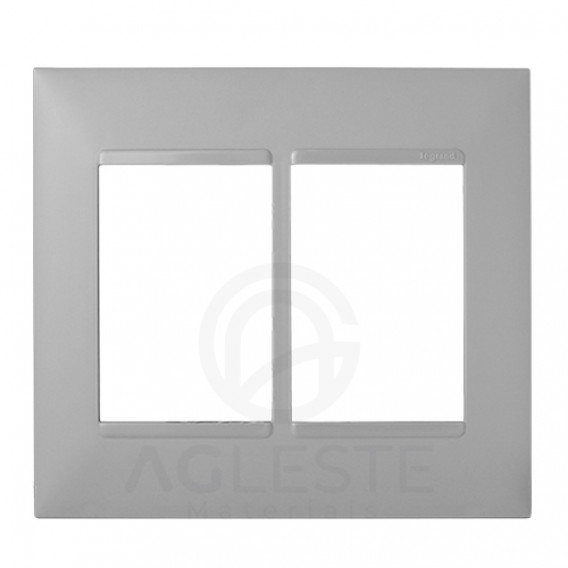 Placa P/6 Modulos 4x4 - Pial Plus + Cinza 